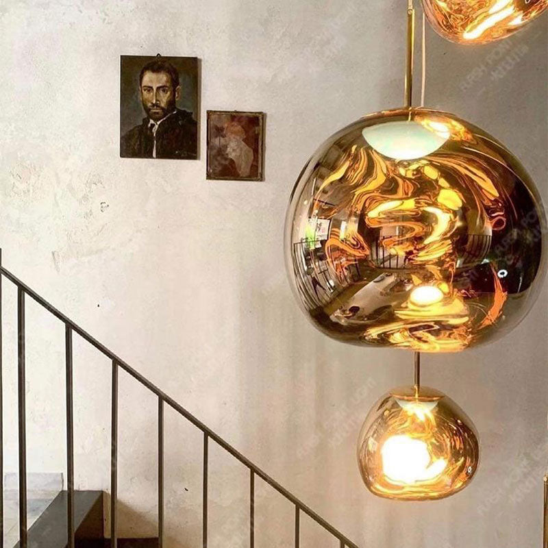 Nordic Lava Glass Pendant Light for Dining and Living Spaces