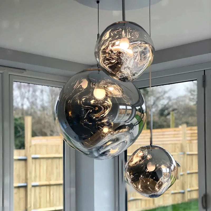 Nordic Lava Glass Pendant Light for Dining and Living Spaces