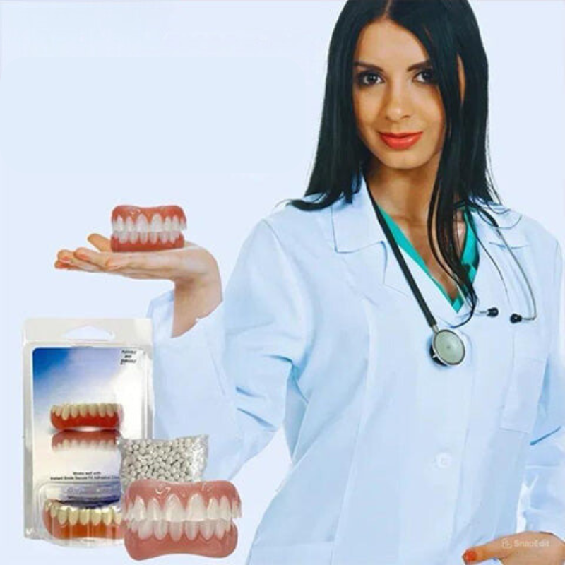 Natural-Look Snap-On Silicone Smile Veneers for an Instant Confident Smile