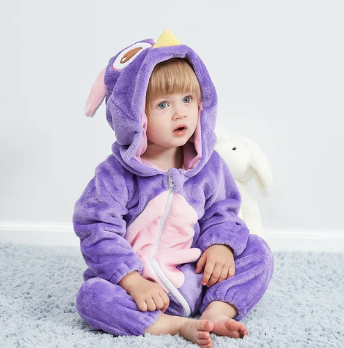 Baby Purple Owl onesie costume