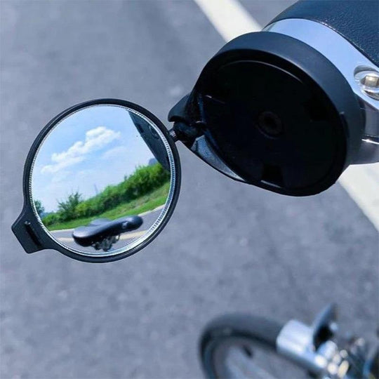 Bicycle rearview mirror mounted on handlebar
