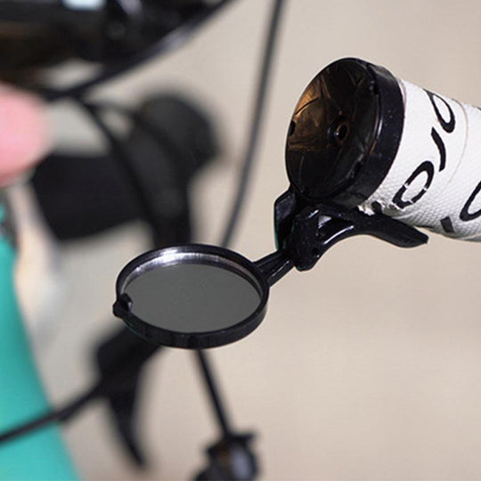 Compact bicycle bar-end mirror