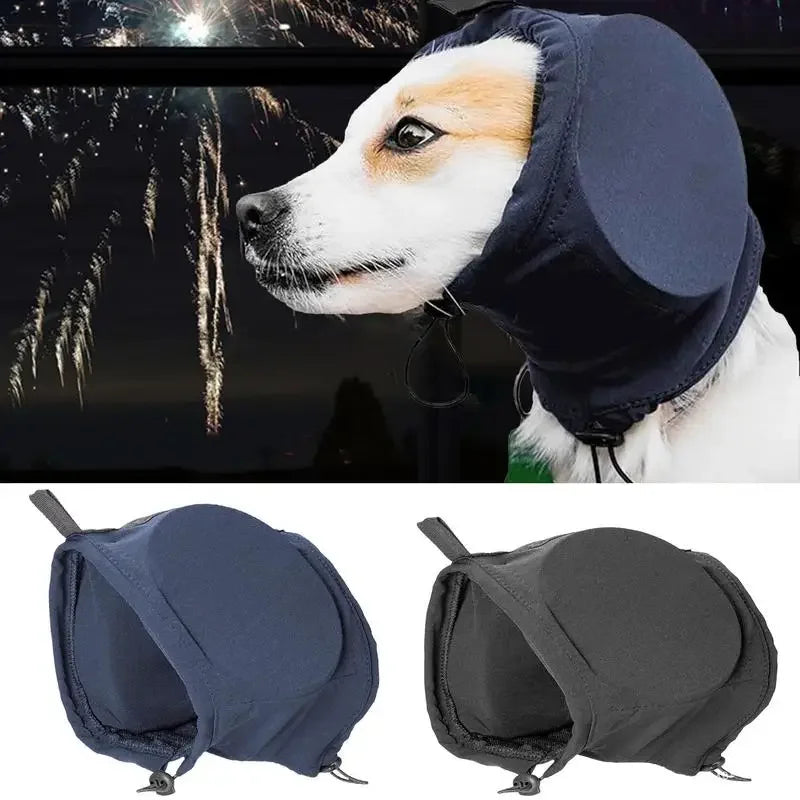 Soft Noise-Reducing Dog Ear Muffs for Calm Anxiety Relief