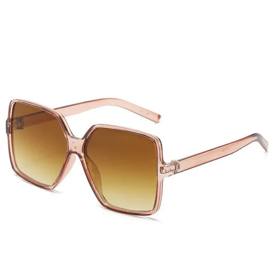 Oversized Gradient Square Sunglasses with UV400 Protection for Women