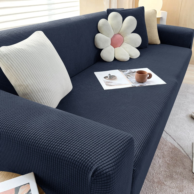 Textured Stretch Sofa Slipcover for Non Slip Furniture Protection