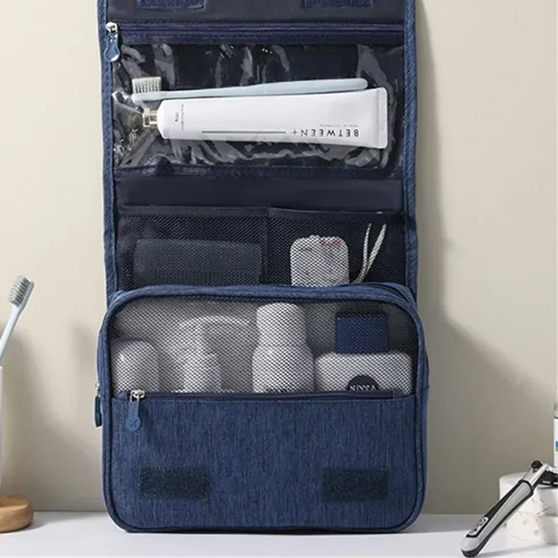 Hanging Travel Toiletry Bag with Multiple Compartments for Men and Women