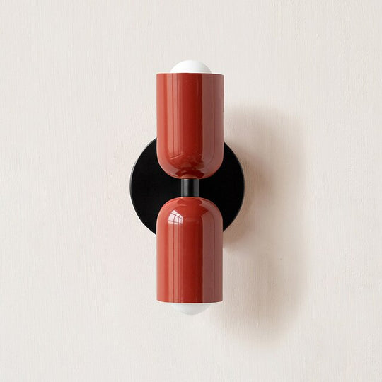 Macaroon Dual Globe LED Wall Sconce for Bedroom and Hallway