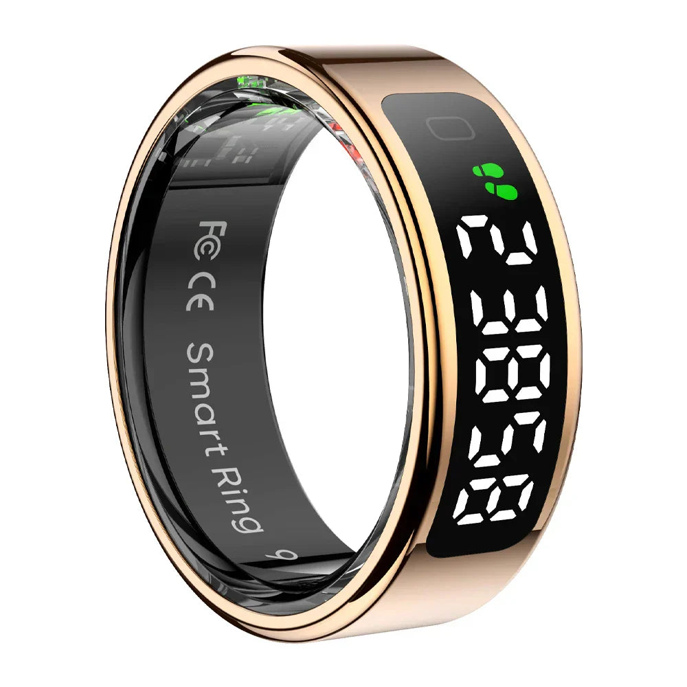 Gold smart health ring