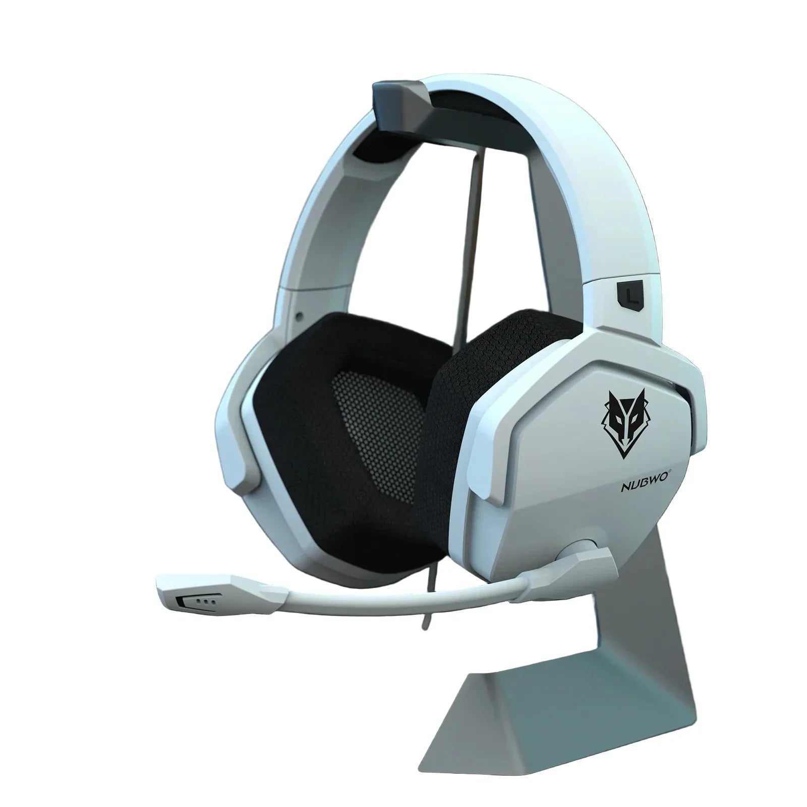 White wireless gaming headset