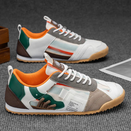 Colorful Retro Low Top Sneakers for Casual and Summer Wear