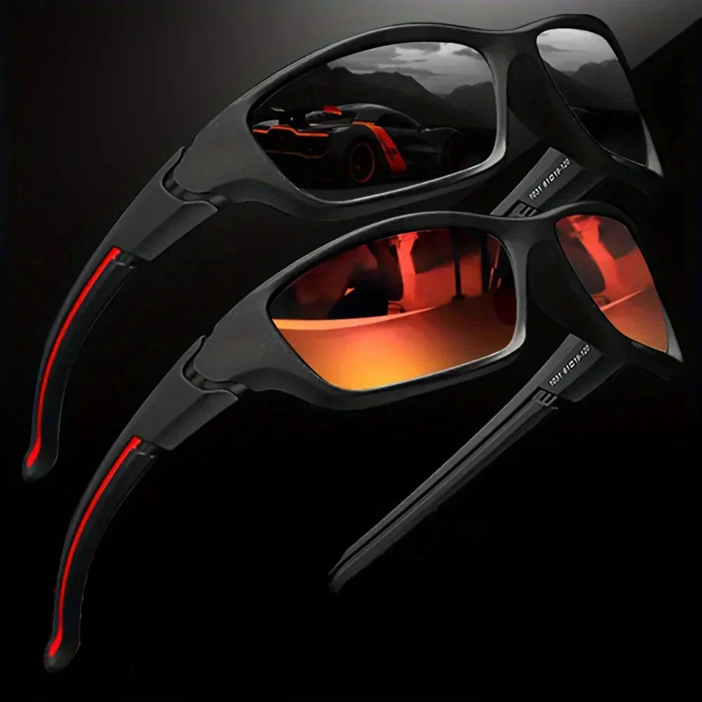Polarized Wraparound Sport Sunglasses for Cycling and Driving