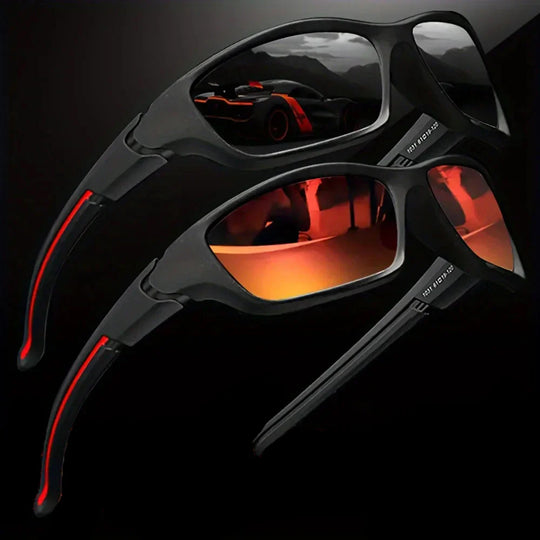 Polarized Wraparound Sport Sunglasses for Cycling and Driving