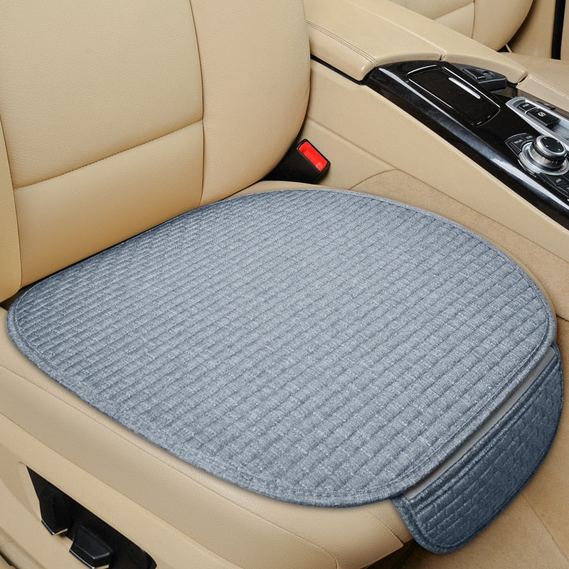 Universal Anti Slip Linen Car Seat Cushion Cover Mat for Front and Rear Seats