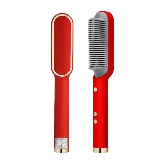 Negative Ion Ceramic Hot Comb Hair Straightener for Smooth Sleek Styling