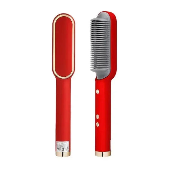 Negative Ion Ceramic Hot Comb Hair Straightener for Smooth Sleek Styling