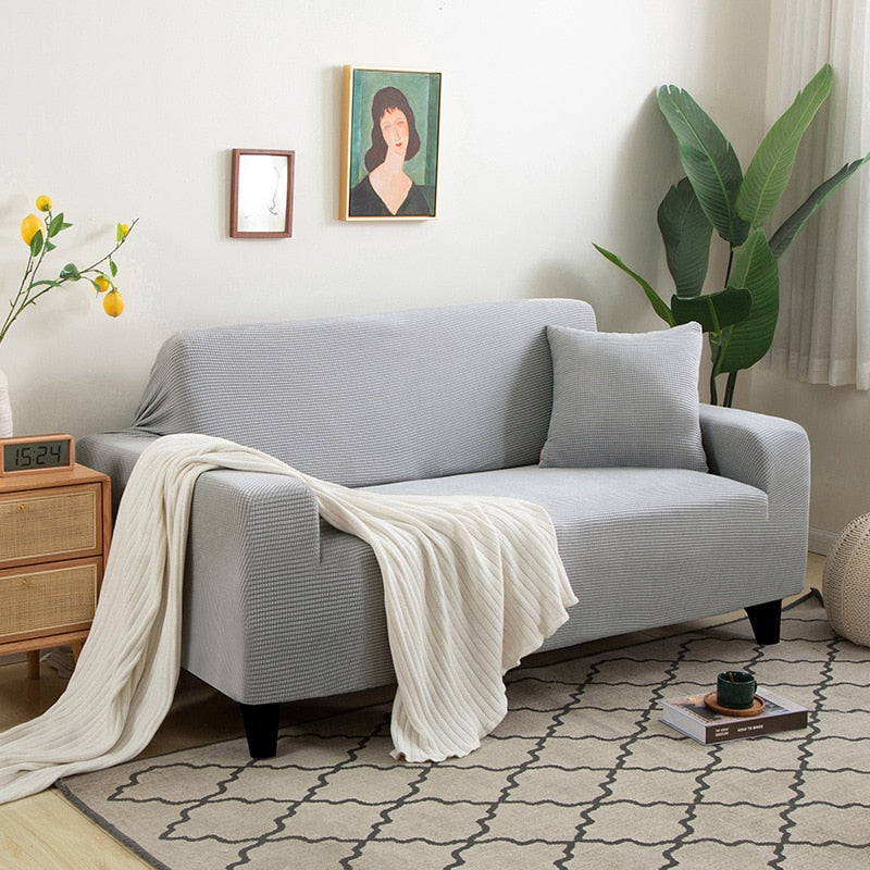 Textured Stretch Sofa Slipcover for Non Slip Furniture Protection