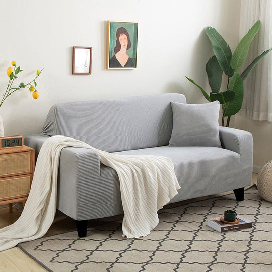 Textured Stretch Sofa Slipcover for Non Slip Furniture Protection