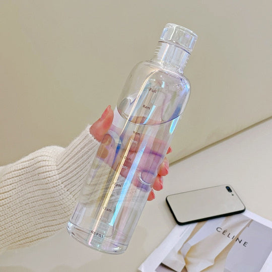 Time Scale Heat-Resistant Glass Water Bottle for Daily Hydration