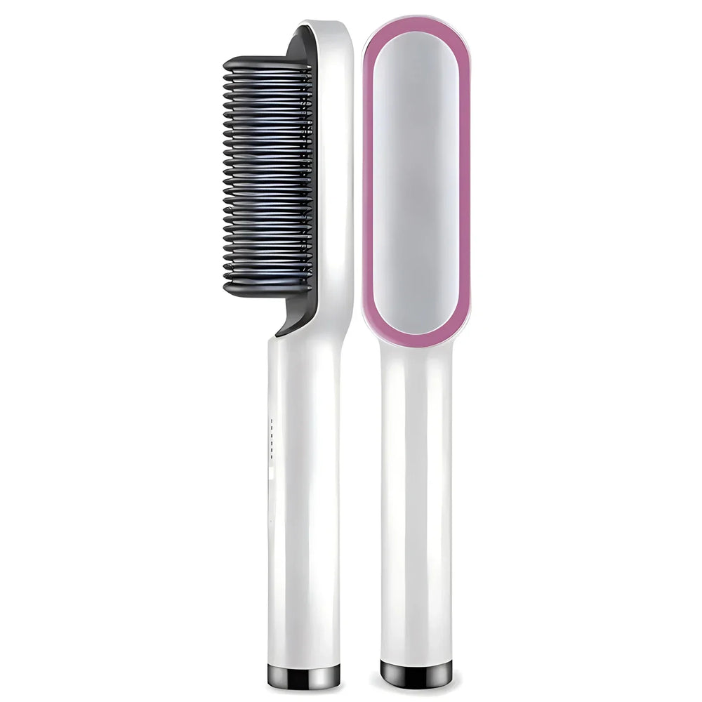 Negative Ion Ceramic Hot Comb Hair Straightener for Smooth Sleek Styling
