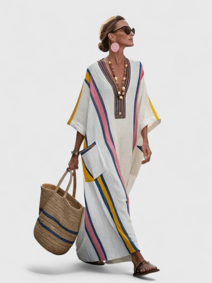 Elegant Flowing Full Length Maxi Dress for Day to Evening