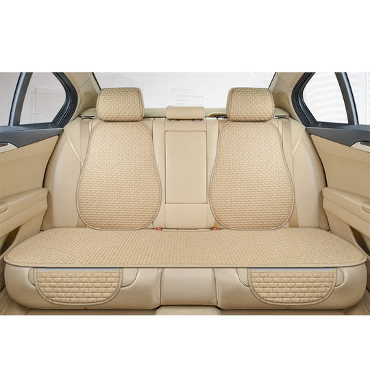 Universal Anti Slip Linen Car Seat Cushion Cover Mat for Front and Rear Seats