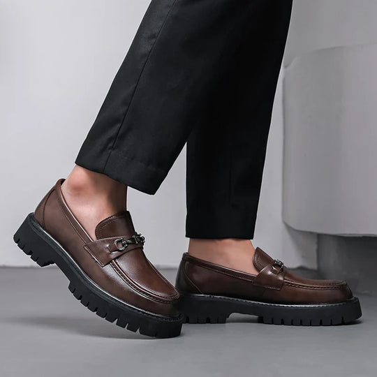 Classic Leather Dress Loafers for Business and Formal Wear