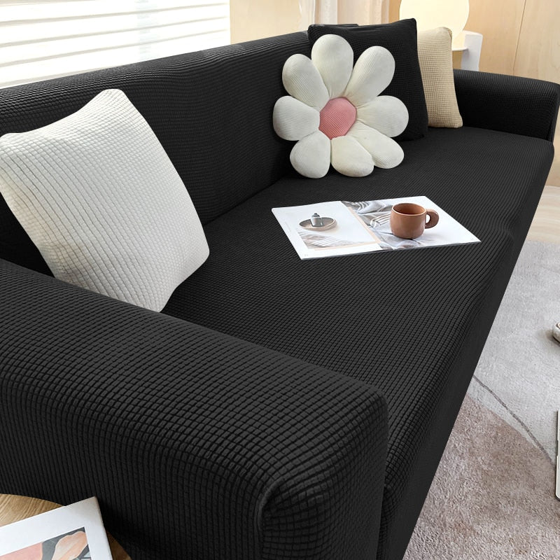 Textured Stretch Sofa Slipcover for Non Slip Furniture Protection