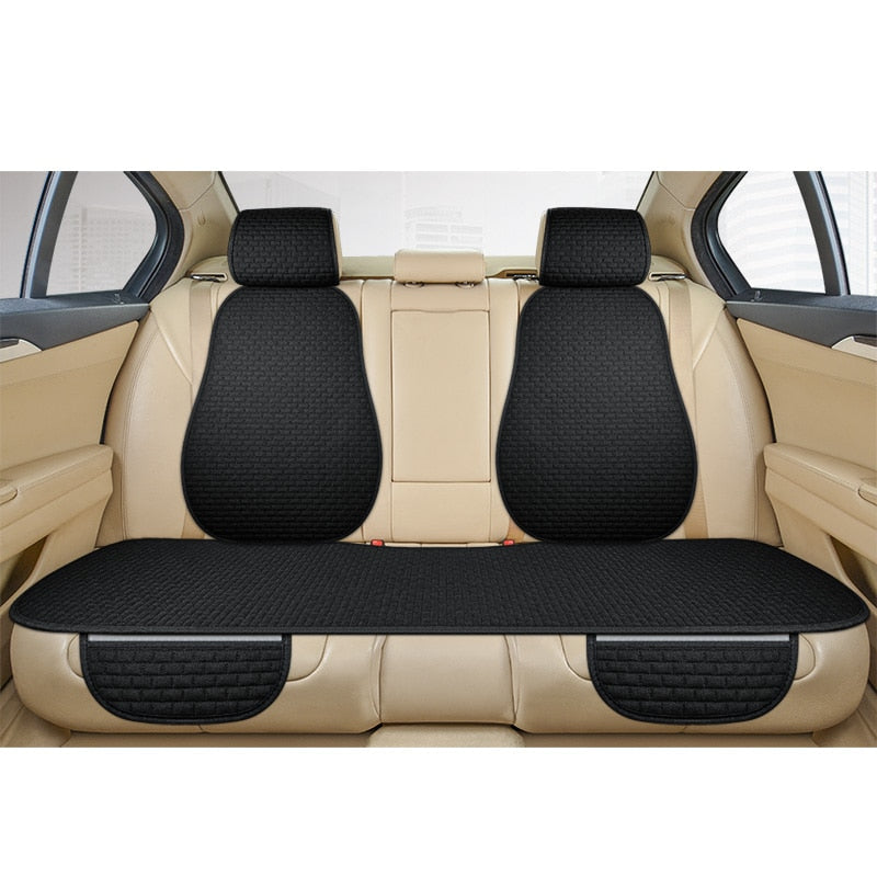 Universal Anti Slip Linen Car Seat Cushion Cover Mat for Front and Rear Seats