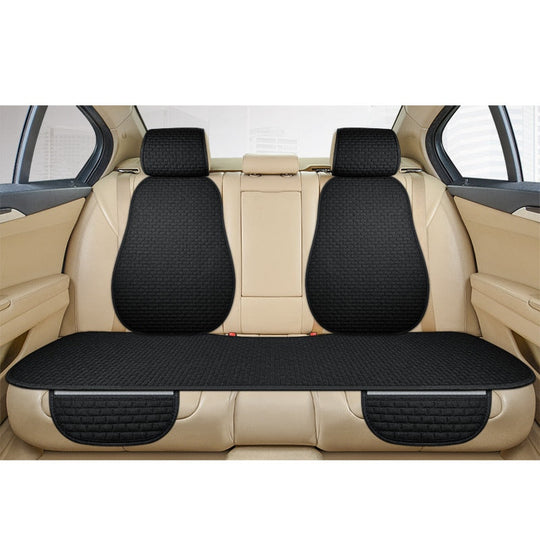 Universal Anti Slip Linen Car Seat Cushion Cover Mat for Front and Rear Seats