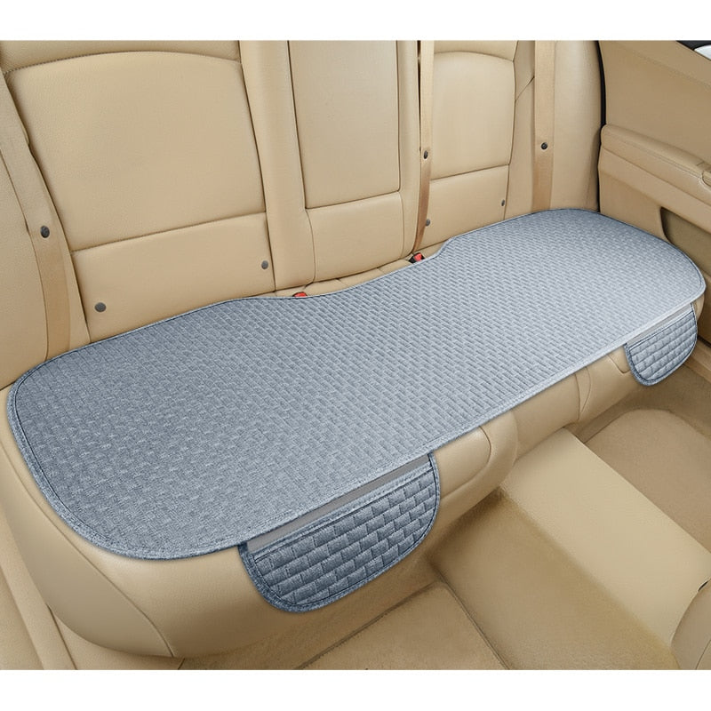 Universal Anti Slip Linen Car Seat Cushion Cover Mat for Front and Rear Seats