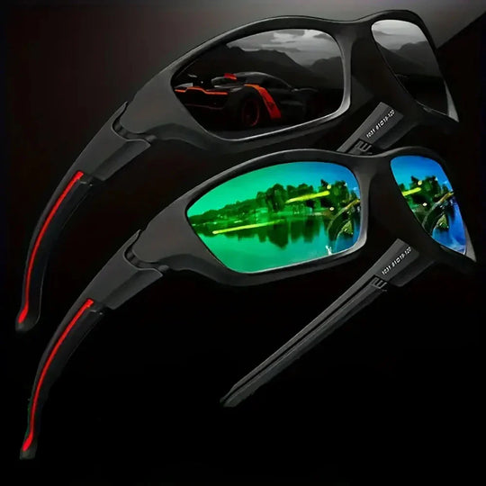 Polarized Wraparound Sport Sunglasses for Cycling and Driving