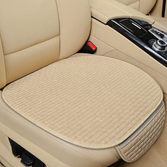 Universal Anti Slip Linen Car Seat Cushion Cover Mat for Front and Rear Seats