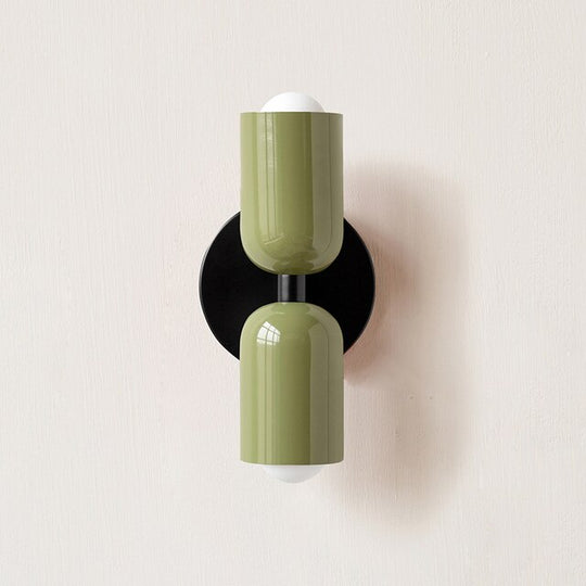 Macaroon Dual Globe LED Wall Sconce for Bedroom and Hallway