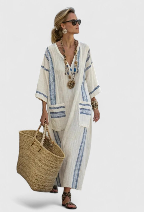 Elegant Flowing Full Length Maxi Dress for Day to Evening