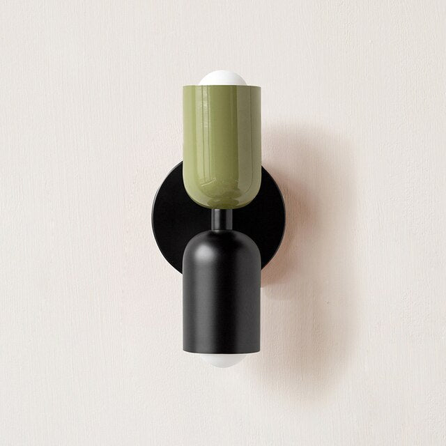 Macaroon Dual Globe LED Wall Sconce for Bedroom and Hallway