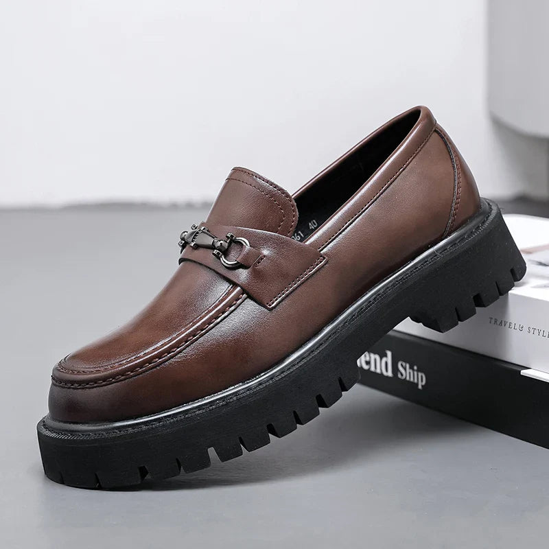 Classic Leather Dress Loafers for Business and Formal Wear