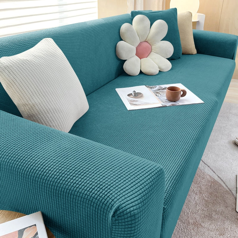 Textured Stretch Sofa Slipcover for Non Slip Furniture Protection