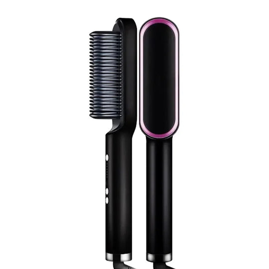 Negative Ion Ceramic Hot Comb Hair Straightener for Smooth Sleek Styling