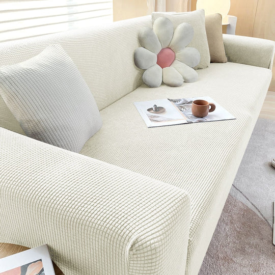 Textured Stretch Sofa Slipcover for Non Slip Furniture Protection