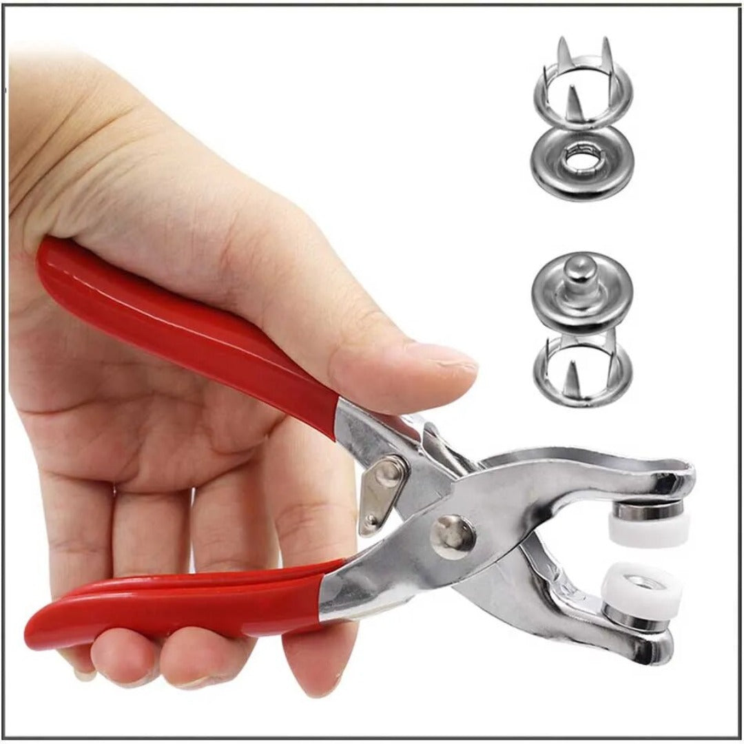 Heavy Duty Snap Fastener Pliers Kit for Easy Button Installation