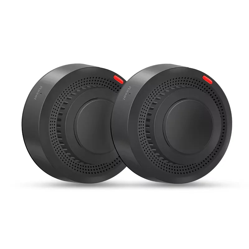 Smart WiFi smoke detector Black 2PCS