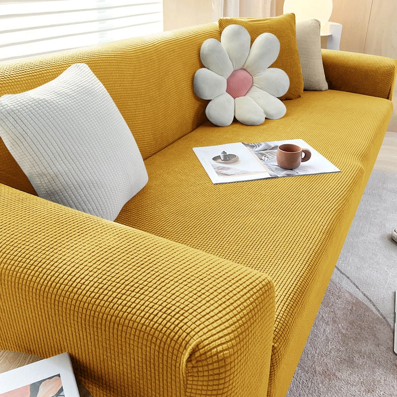 Textured Stretch Sofa Slipcover for Non Slip Furniture Protection