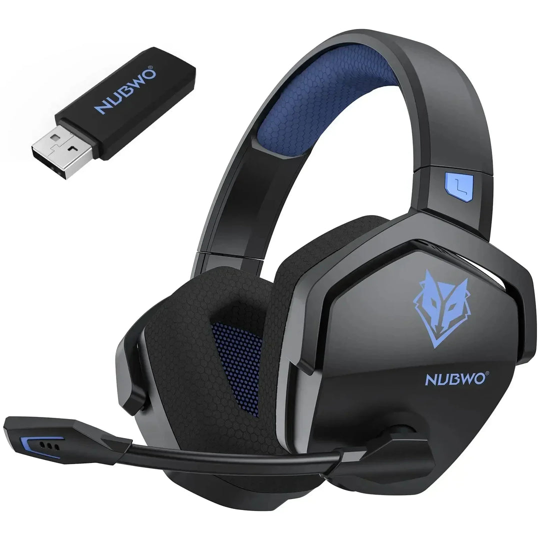 Blue accent wireless gaming headset