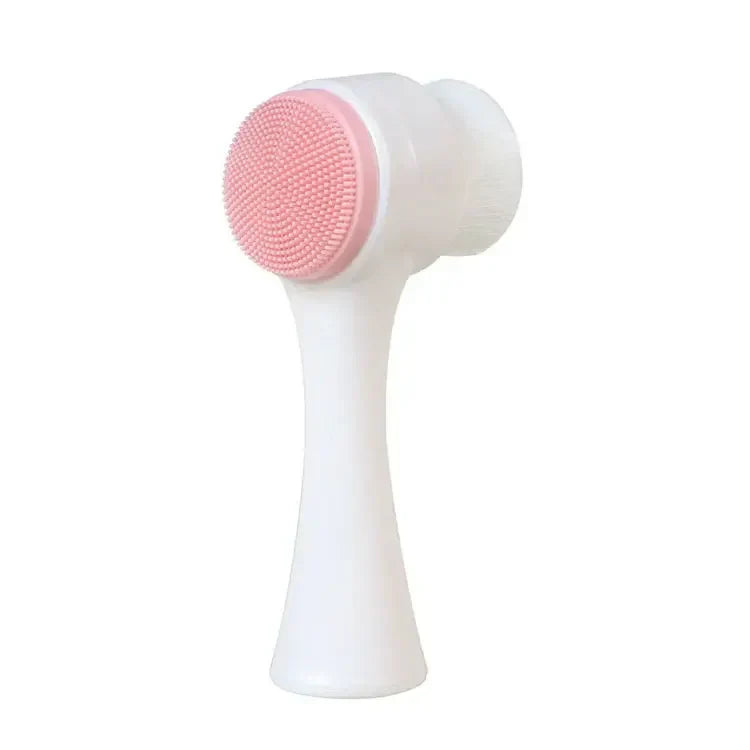 Dual Sided Silicone Facial Cleansing Brush for Deep Pore Skincare