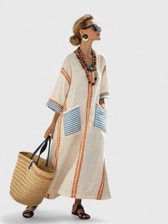 Elegant Flowing Full Length Maxi Dress for Day to Evening