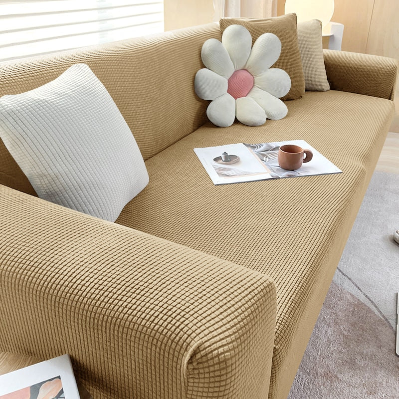 Textured Stretch Sofa Slipcover for Non Slip Furniture Protection