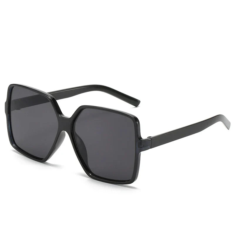 Oversized Gradient Square Sunglasses with UV400 Protection for Women