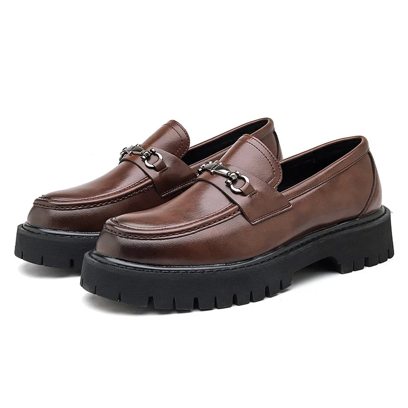 Classic Leather Dress Loafers for Business and Formal Wear