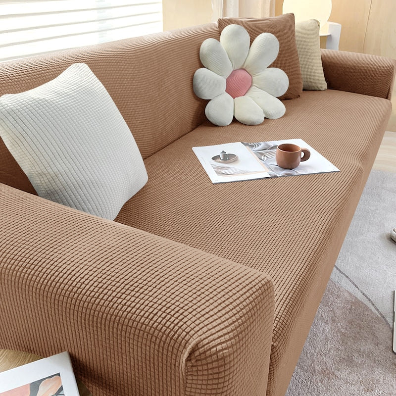 Textured Stretch Sofa Slipcover for Non Slip Furniture Protection