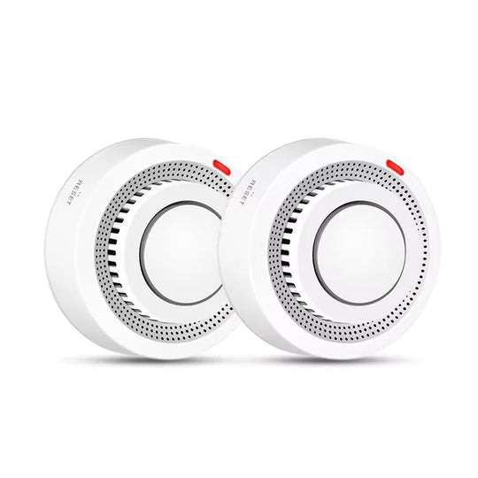 Smart WiFi smoke detector White 2PCS